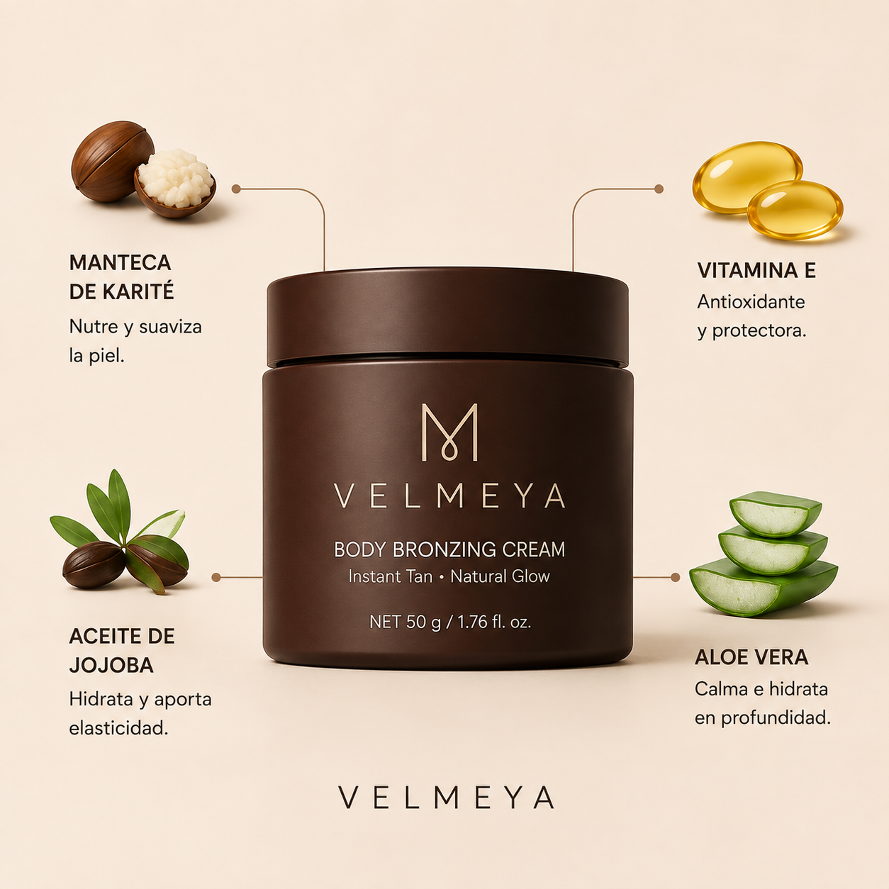 Crema Bronceadora Instantánea